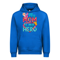 Cobalt My Mom Is My Hero Breast Cancer Urban Hoodie - BundleAndBundleShop