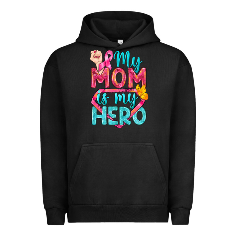My Mom Is My Hero Breast Cancer Urban Hoodie by BundleAndBundleShop | Teevron