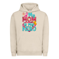 Pigment French Oak My Mom Is My Hero Breast Cancer Urban Hoodie - BundleAndBundleShop