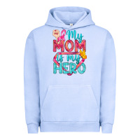 Pigment Grape Ice My Mom Is My Hero Breast Cancer Urban Hoodie - BundleAndBundleShop