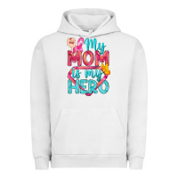 Pigment Lunar Rock My Mom Is My Hero Breast Cancer Urban Hoodie - BundleAndBundleShop