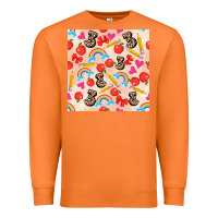 Carrot back to school seamless pattern 3 (3600x3600) Premium Sweatshirt - AdoDesignShop