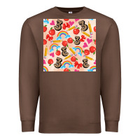 Chestnut back to school seamless pattern 3 (3600x3600) Premium Sweatshirt - AdoDesignShop
