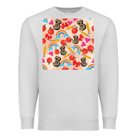 Dove Grey back to school seamless pattern 3 (3600x3600) Premium Sweatshirt - AdoDesignShop