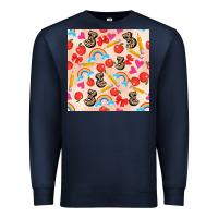 Navy back to school seamless pattern 3 (3600x3600) Premium Sweatshirt - AdoDesignShop