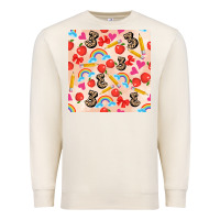 Sandshell back to school seamless pattern 3 (3600x3600) Premium Sweatshirt - AdoDesignShop