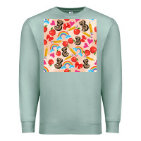 Seafoam back to school seamless pattern 3 (3600x3600) Premium Sweatshirt - AdoDesignShop