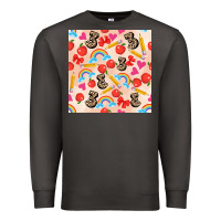Smoke back to school seamless pattern 3 (3600x3600) Premium Sweatshirt - AdoDesignShop
