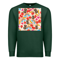 Sports Green back to school seamless pattern 3 (3600x3600) Premium Sweatshirt - AdoDesignShop