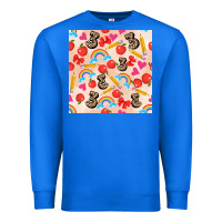 True Royal back to school seamless pattern 3 (3600x3600) Premium Sweatshirt - AdoDesignShop