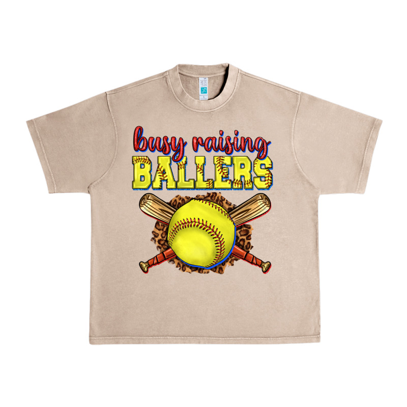 Busy Raising Ballers Softball Urban Heavy Tee by texasbilliewilder | Teevron
