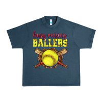 Midnight Navy busy raising ballers softball Urban Heavy Tee - texasbilliewilder