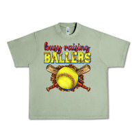 Oil Green busy raising ballers softball Urban Heavy Tee - texasbilliewilder