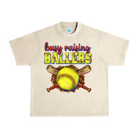 Sandshell busy raising ballers softball Urban Heavy Tee - texasbilliewilder