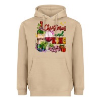 Mushroom Christmas and wine Heavyweight Hoodie - AdoDesignShop