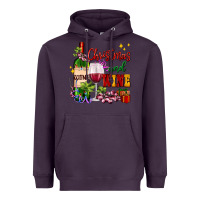 Plum Christmas and wine Heavyweight Hoodie - AdoDesignShop