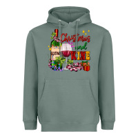 Sage Christmas and wine Heavyweight Hoodie - AdoDesignShop
