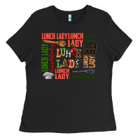 Black lunch lady Ladies Tee - AdoDesignShop
