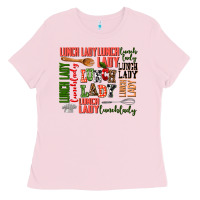 Bubblegum Pink lunch lady Ladies Tee - AdoDesignShop