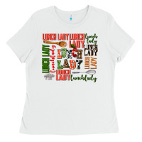 White lunch lady Ladies Tee - AdoDesignShop
