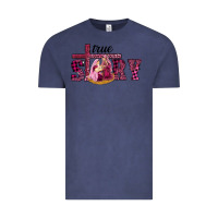 Vintage Denim Pink Christmas true story holy family Vintage Tee - RanaPortraitStore