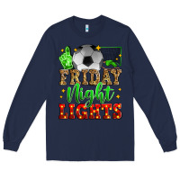 Navy friday night lights soccer Long Sleeve Tee - Zillion Design Studio