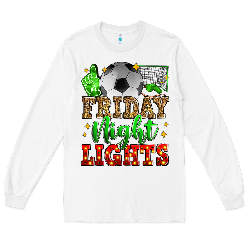 Friday Night Lights Soccer Long Sleeve Tee by Zillion Design Studio | Teevron