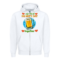 White our first father's day together and beer Zipper Hoodie - HRA Design Shop
