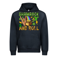 Navy Shamrock and roll Urban Hoodie - BundleAndBundleShop