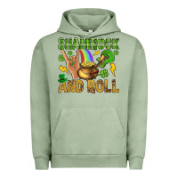 Pigment Oil Green Shamrock and roll Urban Hoodie - BundleAndBundleShop