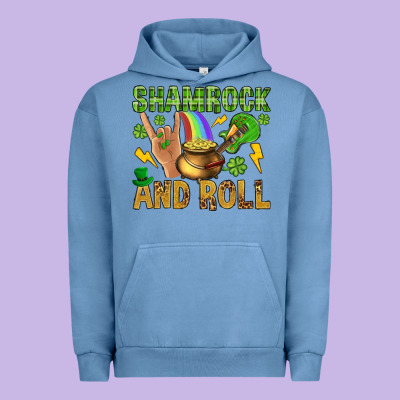 Shamrock And Roll Urban Hoodie Designed By Bundleandbundleshop