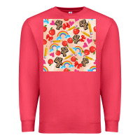 Cardinal back to school seamless pattern 4 (3600x3600) Premium Sweatshirt - AdoDesignShop