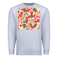 Heather Grey back to school seamless pattern 4 (3600x3600) Premium Sweatshirt - AdoDesignShop