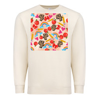 Sandshell back to school seamless pattern 4 (3600x3600) Premium Sweatshirt - AdoDesignShop