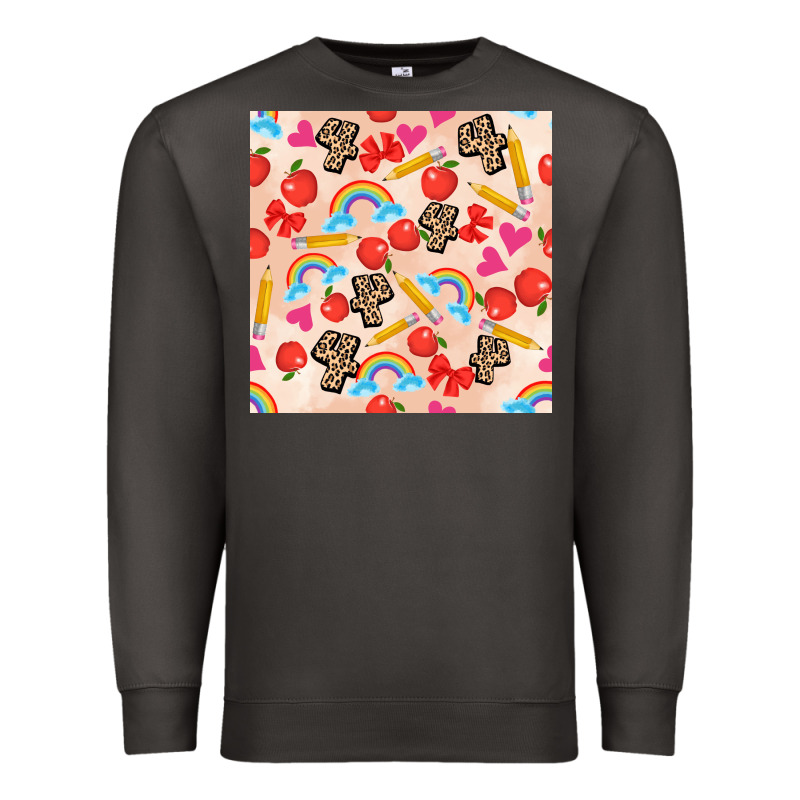 Back To School Seamless Pattern 4 (3600x3600) Premium Sweatshirt by AdoDesignShop | Teevron