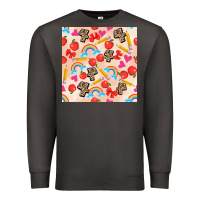 Smoke back to school seamless pattern 4 (3600x3600) Premium Sweatshirt - AdoDesignShop