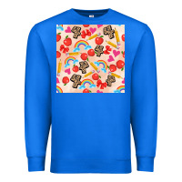 True Royal back to school seamless pattern 4 (3600x3600) Premium Sweatshirt - AdoDesignShop