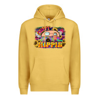 Antique Gold trippy hippie Premium Hoodie - NancyCooperArtShop