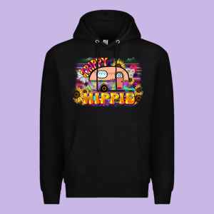 Trippy Hippie Premium Hoodie Designed By Nancycooperartshop