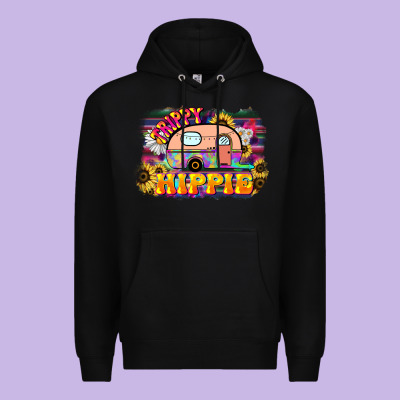 Trippy Hippie Premium Hoodie Designed By Nancycooperartshop