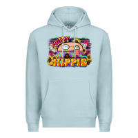Blue Mist trippy hippie Premium Hoodie - NancyCooperArtShop