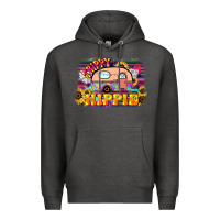 Charcoal Heather trippy hippie Premium Hoodie - NancyCooperArtShop