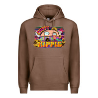 Chestnut trippy hippie Premium Hoodie - NancyCooperArtShop