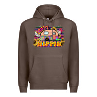 Coffee trippy hippie Premium Hoodie - NancyCooperArtShop