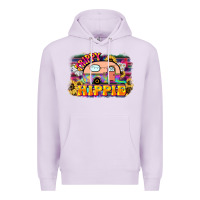 Lilac trippy hippie Premium Hoodie - NancyCooperArtShop