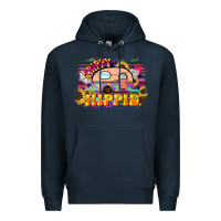 Navy trippy hippie Premium Hoodie - NancyCooperArtShop