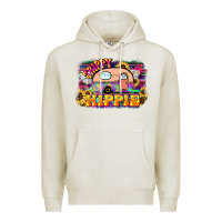Oatmeal Heather trippy hippie Premium Hoodie - NancyCooperArtShop