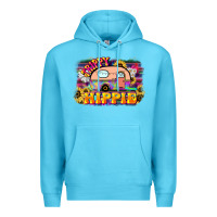 Ocean Blue trippy hippie Premium Hoodie - NancyCooperArtShop