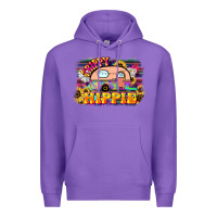Purple trippy hippie Premium Hoodie - NancyCooperArtShop