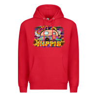 Red trippy hippie Premium Hoodie - NancyCooperArtShop